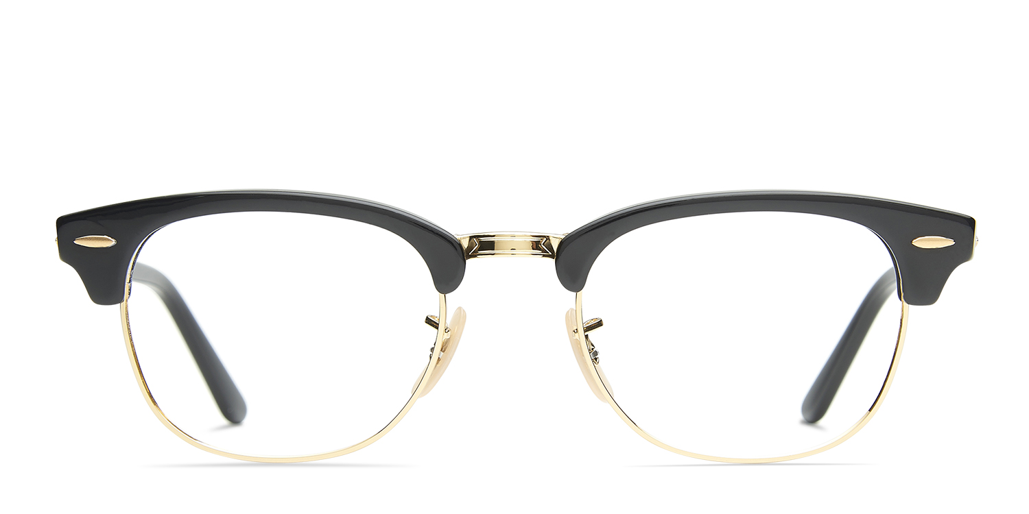 black and gold ray ban glasses